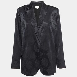 Ronny Kobo Collection Black Floral Blazer